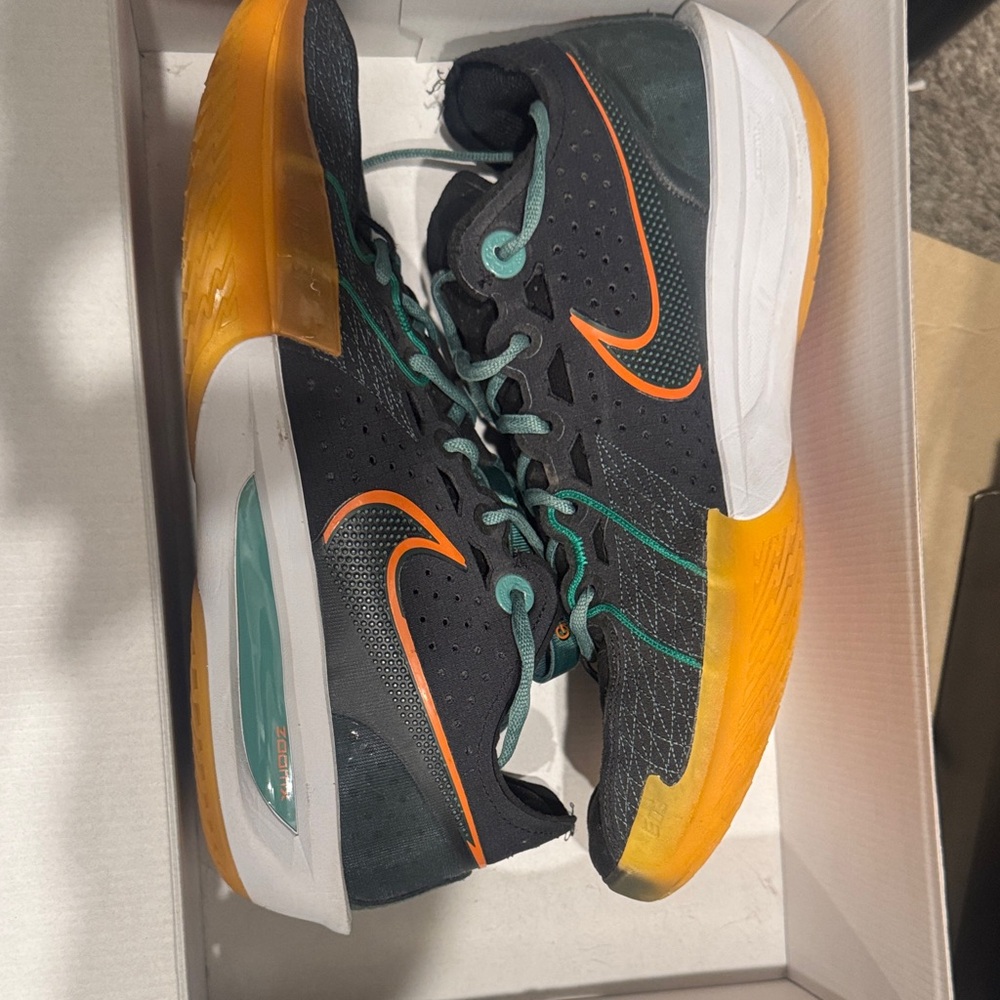 Nike Black and Orange Athletic Sneakers